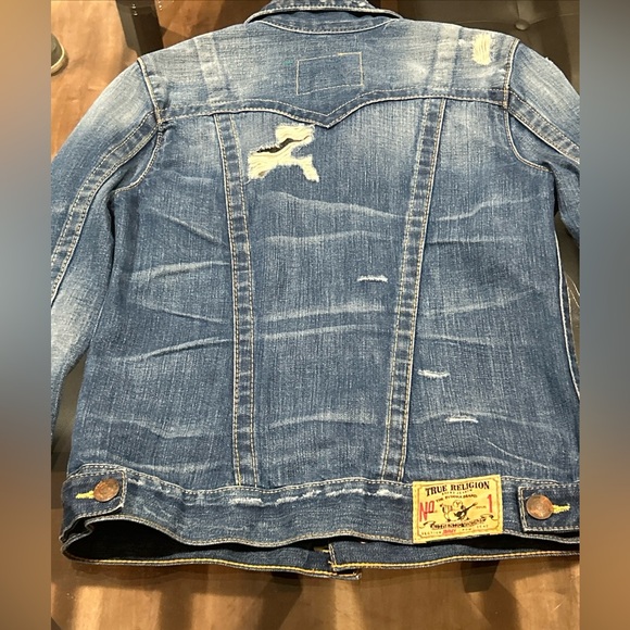 First Edition #1139 True Religion Jimmy Mountain Jam Jean Jacket Womans Size-M - Picture 13 of 14